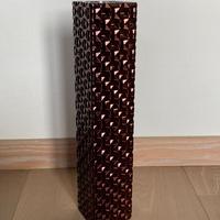 Vaso da terra IVV vetro diamante bronzo/cristallo.