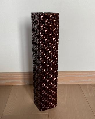 Vaso da terra IVV vetro diamante bronzo/cristallo.