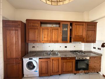  cucina componibile cm 390 in castagno