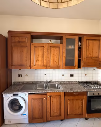  cucina componibile cm 390 in castagno