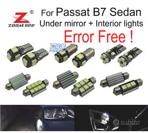 KIT 18 LAMPADINE LED INTERNE PASSAT B7 SEDAN 2012-