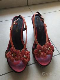 Sandali zeppa CAFÈ NOIR 