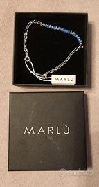 Bracciale  nuovo unisex, argento e lapislazzuli