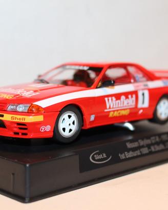 Slot car slotit nissan skyline gtr 1992 rossa nuov