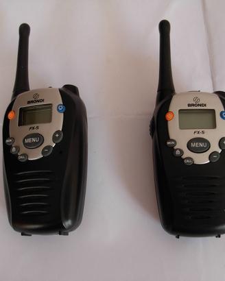 Ricetrasmittenti Brondi FX-5, Walkie–talkie