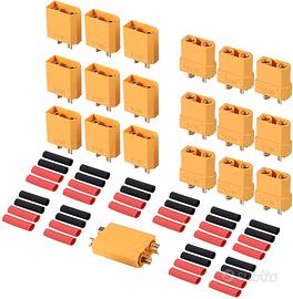 10 Paia Connettori XT90 Maschio/Femmina