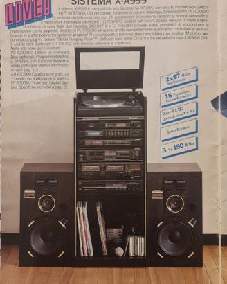 Pioneer X-A999 - Sistema Hi-Fi Vintage Completo