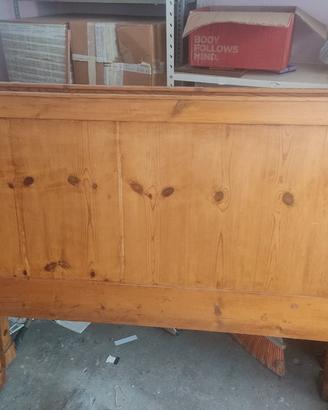testata in legno letto