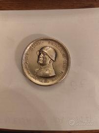 Moneta centenario nascita Mussolini
