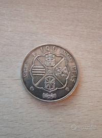 Moneta Argento SPAGNA 1966 - 100 PESETAS Franco (S