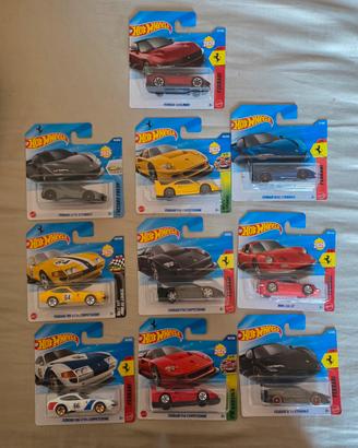 10x hot wheels Ferrari 