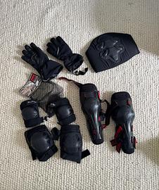 Set protezioni moto/scooter con guanti