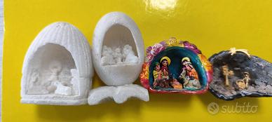Collez. 4 Mini-Presepi artigian.16,00 euro totali!