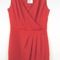 Abito donna rosso invernale taglio sartoriale