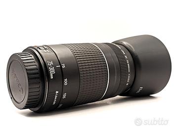 Obiettivo Canon EF 75-300mm f/4-5.6 III - Completo