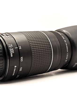 Obiettivo Canon EF 75-300mm f/4-5.6 III - Completo