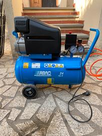 Compressore aria ABAC 24 L 2 HP CON ACCESSORI