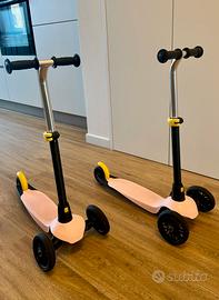 Coppia di monopattini rosa