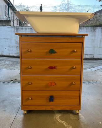 Fasciatoio Foppapedretti con lavatoio