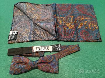 Papillon e Pochette di Gianfranco Ferré NUOVI