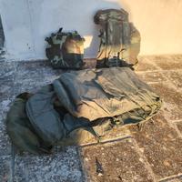 zaino e sacco a pelo 