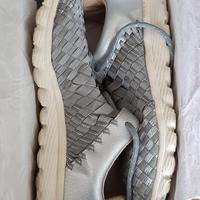 Sneakers elastiche argento 41