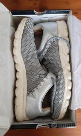 Sneakers elastiche argento 41