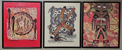 Poster etnico arte aborigena australiana