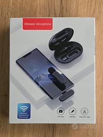 ZWOOS Microfono Lavalier, Mini Microfono Wireless 