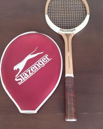 Raquette De Tennis Bois Vintage Slazenger Stadium - Collection