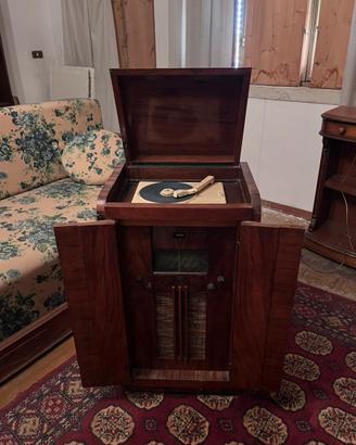 Mobile Radio-giradischi vintage  art decò