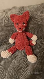 Peluche Volpe fatto a mano 40cm