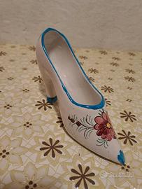 decorazione tacco scarpa in ceramica Deruda italia