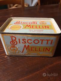 scatola biscotti mellin anni 50