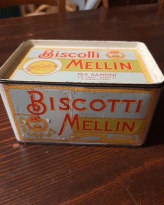 scatola biscotti mellin anni 50
