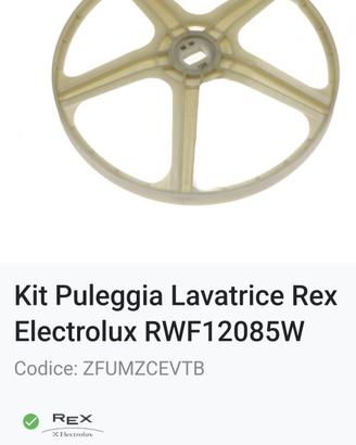 Puleggia per lavatrice rex electrolux 