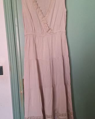 abito lungo con pizzo 