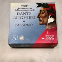 5 euro argento Dante Paradiso 