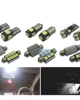 KIT 12 LAMPADE LED INTERNE PER VOLKSWAGEN VW POLO 
