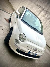 Fiat 500  -  1.2  lounge bianca