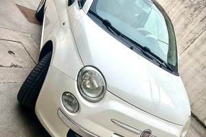 Fiat 500  -  1.2  lounge bianca