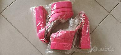 Scarpe platform fuxia
