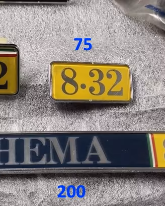TARGHETTE DELTA EVO PERLA THEMA 8.32 FERRARI