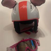 Casco sci + maschera bambina 5/9 anni