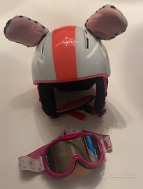 Casco sci + maschera bambina 5/9 anni