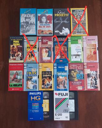 Lotto 15 Videocassette VHS varie