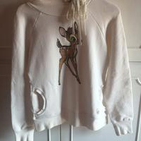 Felpa bianca da ragazza marca Duck Farm