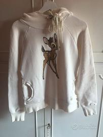 Felpa bianca da ragazza marca Duck Farm