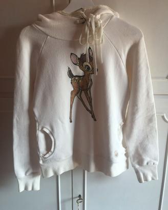 Felpa bianca da ragazza marca Duck Farm