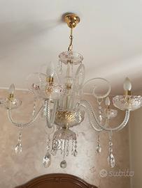 Lampadario vetro di murano